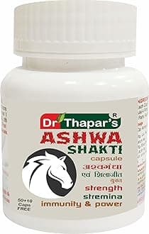 Dr. Thapar's Ashwa Shakti Capsules with Shilajit Extract - Natural Booster - 60 Capsules