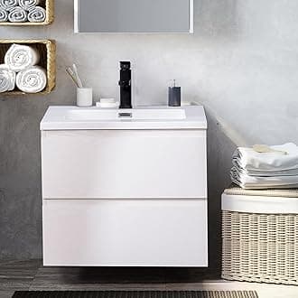 24" Wall Mounted Bathroom Vanity with Sink
