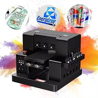 A3 UV Printer UV DTF Printer UV Stickers Printing Machine Support UV Raised Printing, with Bottle Holder + 2500ml Ink + Software