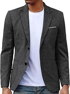PJ PAUL JONES Mens Casual Sport Coat Blazer Two Buttons Lightweight Business Jackets