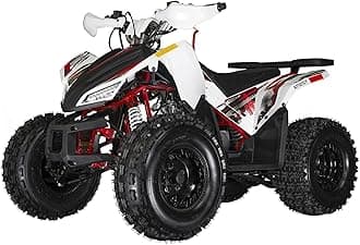 Coleman Powersports AT125Y 120cc Gas Powered Youth ATV, Hydraulic Disc Brakes, Independent Suspension, 175 lbs Maximum Load, Heavy-Duty Off-Road Utility Vehicle