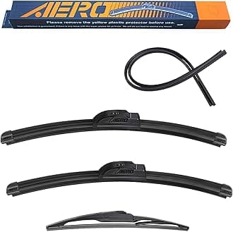 AERO Wipers Replacement for Honda HRV HR-V 2022 2021 2020 2019 2018 2017 2016 2015, 26"+18" Front + 10" Rear, Windshield Wiper Blades with Extra Squeegee Refills + 1-Year Warranty (Set of 3)