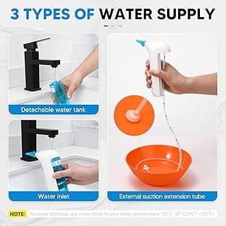 Electric Ear Wax Removal Kit, Ear Cleaning Kit, Electric Ear Irrigation Flushing System Machine, Water Powered Ear Cleaner with 4 Pressure Modes, Safe & Effective Ear Cleaning Tool for Ear Wax Buildup