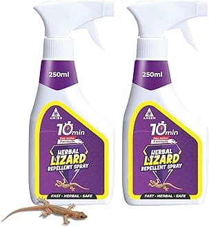 Amish Herbal Lizard Spray 250 ml Pack Of 2 |10 Minutes Formula |Removes Entire Lizard colony|Powerful 100% Organic No Chemical Lizard Repellent Spray for Home Long Lasting Protection Instant Action
