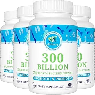 Probiotics for Women & Men - 300 Billion CFU, 24 Strains Probiotics + 15 Organic Herbs Prebiotics for Digestive, Gut Health, Immune, Constipation, Diarrhea & Whole-Body Health - 8 Months Supply