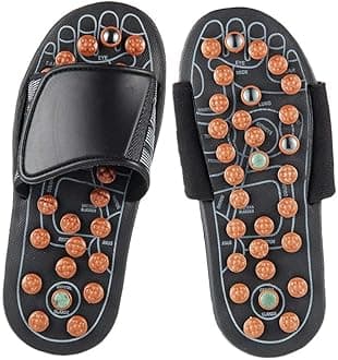 Magnetic Therapy Foot Massage Slippers, Acupressure Massage Health Foot Reflexology Slippers Shoes Sandals For Women Men, Improve Blood Circulation, Relieve Feet Pain, Help Lose Weight
