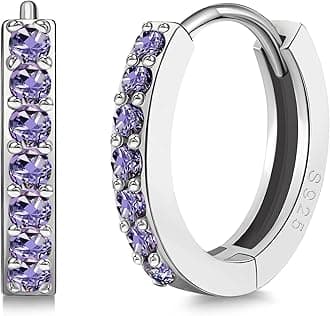 925 Sterling Silver Huggie Hoop Earrings for Women Girls-Tiny Small Cartilage Hoop Earring