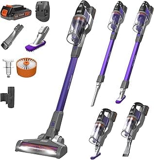 Pet Hair Vacuum, Cordless Vacuum Cleaner Pet Hair, Up to 55 Minutes of Runtime, Interchangeable Floorhead, Maximum Suction, Multi-Surface, Light Weight, Powerseries Extreme (BSV2020P)