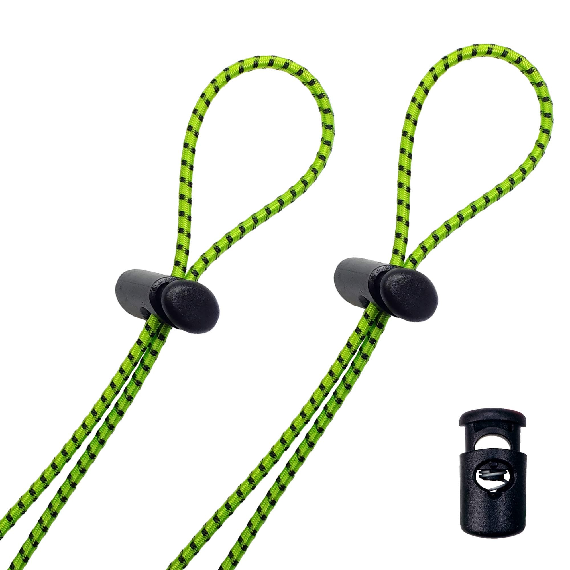 Flow Goggle Strap Kit (2-Pack) Bungee Cord Straps for Swim Goggles - Solid Colors