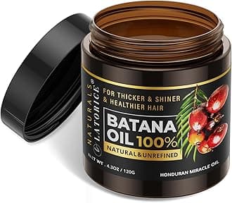 Raw Batana Oil for Hair Growth: 100% Natural Batana Oil from Honduras Prevent Hair Loss and Enhances Hair Thickness for Men & Women
