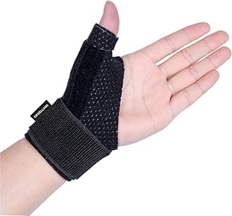 Reversible Thumb & Wrist Stabilizer splint for BlackBerry Thumb, Trigger Finger, Pain Relief, Arthritis, Tendonitis, Sprained and Carpal Tunnel Supporting, Lightweight and Breathable L/XL