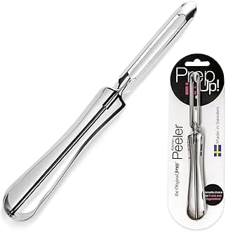 Original Jonas Vegetable Peeler - Rust Resistant Silver Potato Peeler with Ergonomic Handle for Safety and Control - Dishwasher Safe and Compact for Easy Cleanup - Made In Sweden - 6.5in