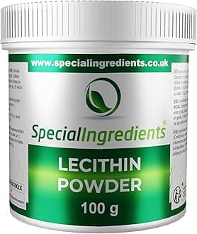 Lecithin Powder 100g Premium Quality - Suitable for Vegan, Non-GMO, Gluten Free – Recyclable Container