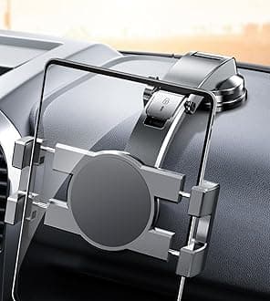 eSamcore iPad Holder for Car, Dashboard Tablet Holder for Car Suction Cup Tablet Car Mount with Large Clamp for All 6"-11" Apple iPad Samsung Galaxy Tab Tablet