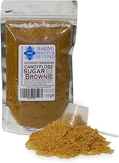 Baking Beauty and Beyond Premium Candy Floss Sugar 100g - Brownie Flavour