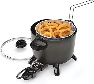 Presto 06006 Kitchen Kettle Multi-Cooker, Steamer, Deep Fryer, Black