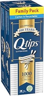 Q-tips Cotton Swabs, 500 Count (Pack of 2)