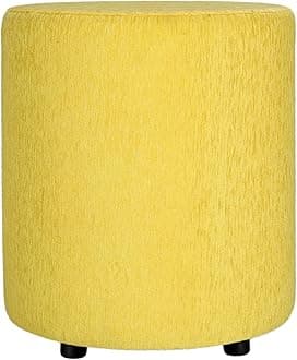 Siwa Style Barrel Round Pouffe (Lime Yellow, Standard)