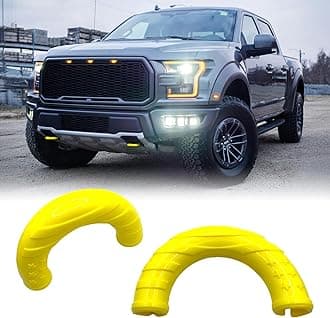 Tow Hooks Covers Yellow Fit for Ford F150 2004-2024 Toyota Tundra Accessories 2017-2021 Bronco Base/Big Bend/Outer Banks 2021-2024