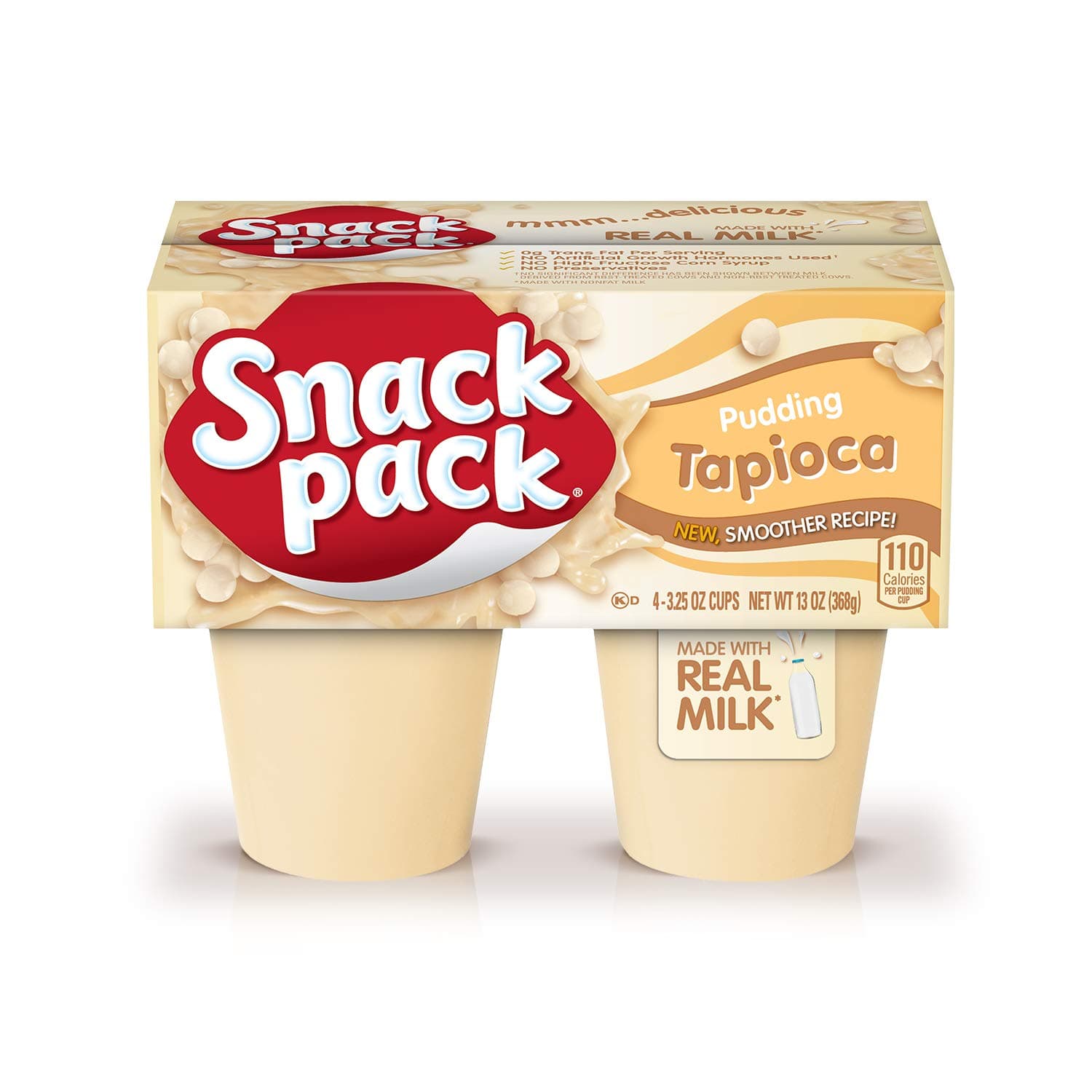 Tapioca Pudding Cups, 3.25 oz., 4-Count