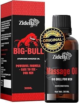 SENTA Bigbull Pure Ayurvedic Massage Oil for Men - 30ml, 1.01 Fl Oz (Pack of 1)