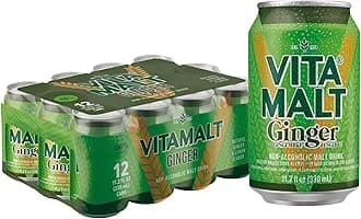 Ginger, Non-Alcoholic Malt Drink, 11.2 Oz Can (Pack of 12)