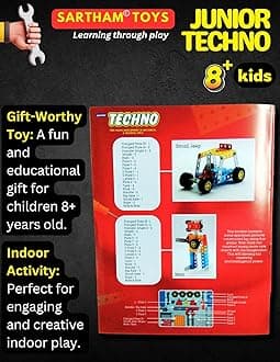 SARTHAM Educational Toys, Building and Construction Set, Junior Techno (Age 6 to 12)