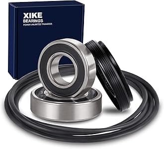 XiKe 4036ER2003A, 4036ER4001C, 4280FR4048C and 4280FR4048K Front Load Washer Tub Bearing ＆ Seal Kit Rotate Quiet and Durable, Replacement for LG and Kenmore Etc.