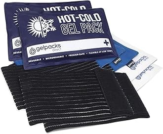 GelpacksDirect Reusable Microwave Heat Packs for Lower/Upper Back Pain Relief - Twin Pack