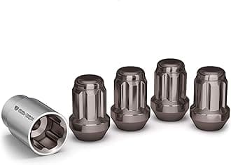 White Knight 40400SPBT Pearl Black Wheel Lock, 4 Pack, 1/2"-20 Thread