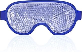 NEWGO Cooling Eye Mask for Puffy Eyes, Reusable Hot Cold Therapy Gel Cold Eye Mask for Migraine, Headache, Dark Circles, Dry Swollen Eyes, Sinus Pain-Dark Blue