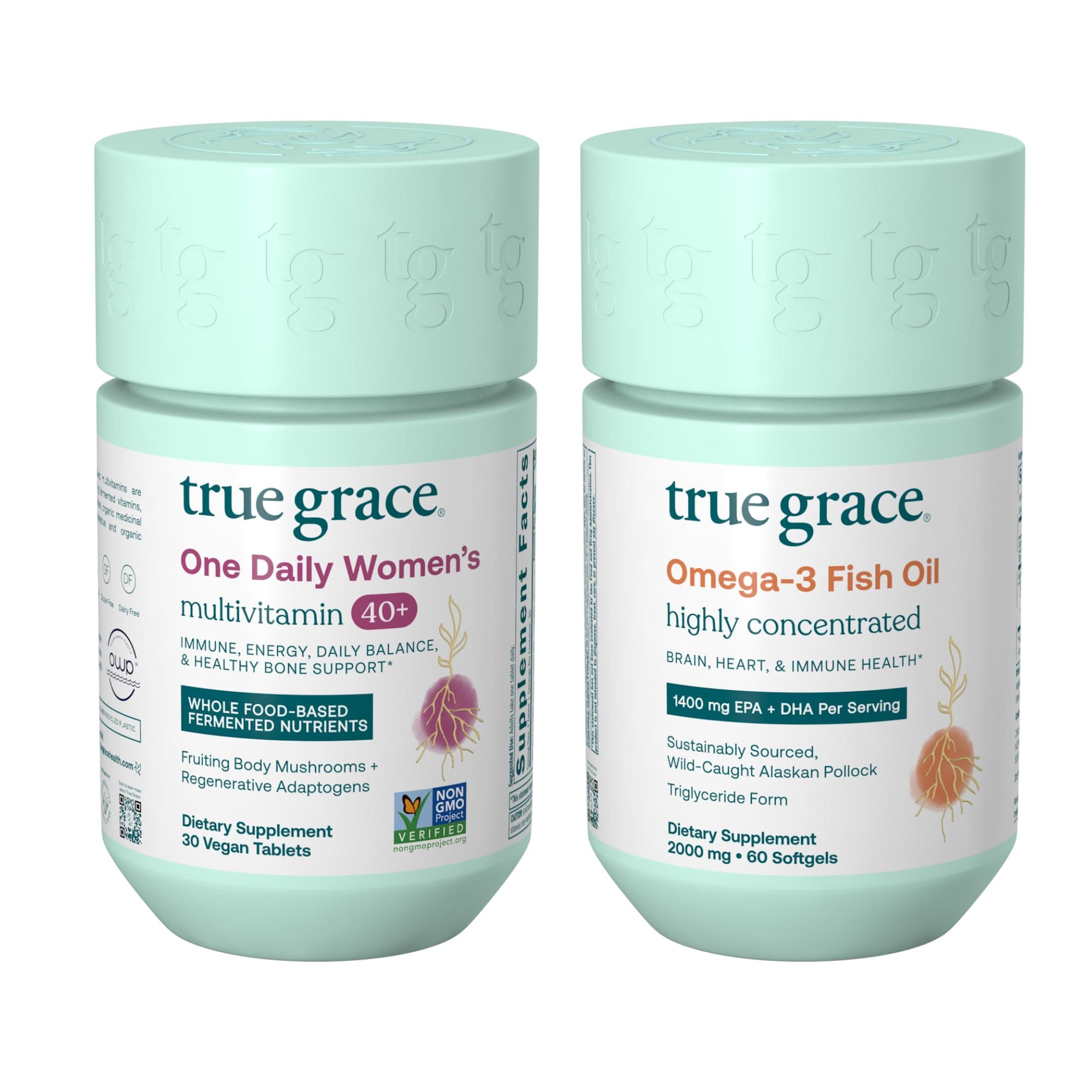 True Grace 30 Day Women's 40+ Multi + Fish Oil Bundle
