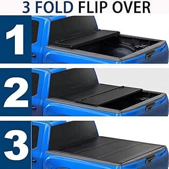 - HTL Low-Profile Hard Tri-Fold Tonneau Cover for 2019-2026 Chevy Silverado/GMC Sierra 1500 with 5.8ft (69in) Truck Bed | Not for CarbonPro