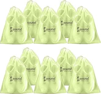 Cockatoo PE Shoe Bag for Travel & Storage, Women & Men, Travelling Shoe Storage Bag, Shoe Storage Organizer Bag - Pack of 10 Shoe Pouch(30 x 35 CM)