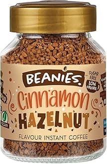 Beanies|Instant Flavoured Coffee |Cinnamon Hazelnut|Low Calorie, Sugar Free|50 g|Pack of 1