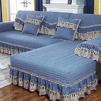Sofa Slipcovers,Sofa Cushion Non-Slip Modern Home Sofa Cover Four Seasons Universal@Blue_70*70Cm(1Pcs)
