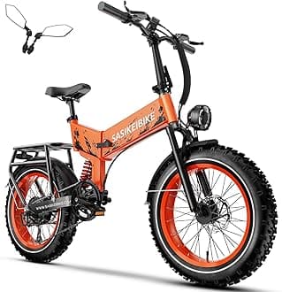 1500W Folding Electric Bike for Adults Full Suspension,52v 20AH Electric Dirt Bike with 20"x 4.0 Fat Tire, Max 30+MPH & 70 Miles Electric Bicycle, Ebike for Snow, Mountains, Road UL Certified