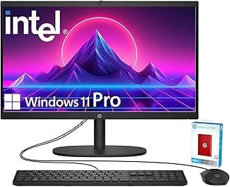 HP 2025 22" FHD All-in-One Desktop Computer • The New Version for Everyday Use • Latest 13th Gen Intel Quad-Core CPU • 32GB DDR5 • 640GB Storage • HDMI • Type-C • Wi-Fi • HD Webcam • Win11 Pro • Black
