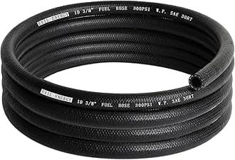 3/8" Fuel Hose Line Push Lock NBR Rubber SAE 30R7 10FT 300PSI
