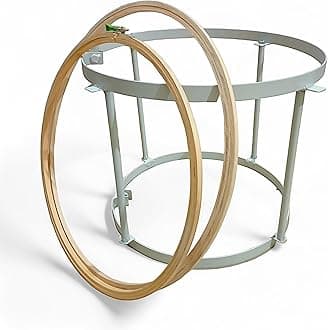 ADW CRAFT'S® Aari Embroidery 18” Stand| Aari Work Stand 18 inch Without Frame,aari Stand cot,aari kit,aari Material,aari Embroidery Stand Without Frame (2 in 1 Stand Set(with Wooden Frame))