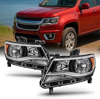 AKKON - For 2015-2022 Chevy Colorado Halogen Models Left+Right Side Headlights Headlamp Pair