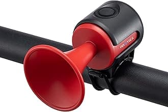 Bicycle Air Horn Loud 120 dB Cycle Bell Electric Horn with Long Standby Button Battery Operated/ipx4 Waterproof Loud Bell