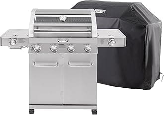 35633 Propane Grill with Grill Cover Bundle (2 Items)