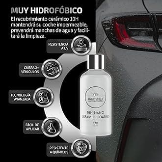 Magic Shield Ceramic Coating PRO 10H - Self-Healing | Long lasting for 2 cars+ | Advanced SiO2 Protection | Easy Application | Candy-Like Gloss | Perfect for Cars, Motorcycles, RVs, and Boats (50ml)