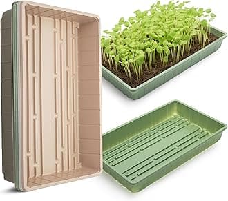 Plastic Growing Trays, 5 Pack, Plant Tray, Seed Tray, Propagation Tray