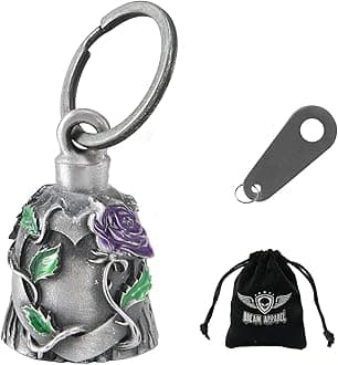 Motorcycle Ride Bell For Bikers, Heavy Spirit Bells Accessory And Key Chain For Luck