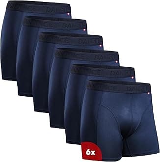 DANISH ENDURANCE Men's Sports Boxers, Underwear, For Exercise, Front Closure, Sweat Absorbent, Quick Drying, Stretchable, 3/6 Pairs