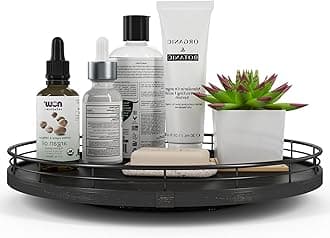 13" oak Wood lazy Susan Organizer