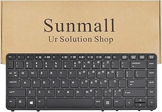 Laptop Keyboard Replacement Compatible with HP EliteBook 840 G1 G2 / 850 G1 G2 / 745 G1 G2/HP ZBook 14 Series Laptop US Layout (Without Pointer,with Backlight)