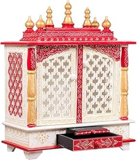 Wooden Temple/Home Temple/Pooja Mandir/Pooja Mandap/Temple for Home (D918)